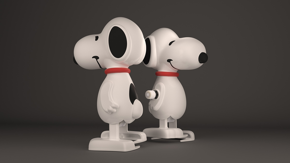 3D wind-up toy rendering by Jeff Nelson